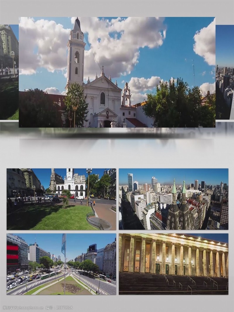 720p阿根廷最大城市布宜诺斯艾利斯高清实拍