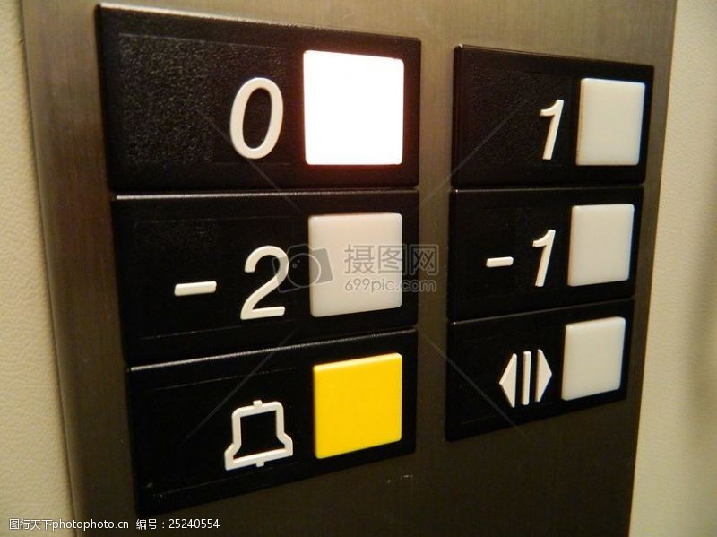 红色的按钮电梯里的按钮
