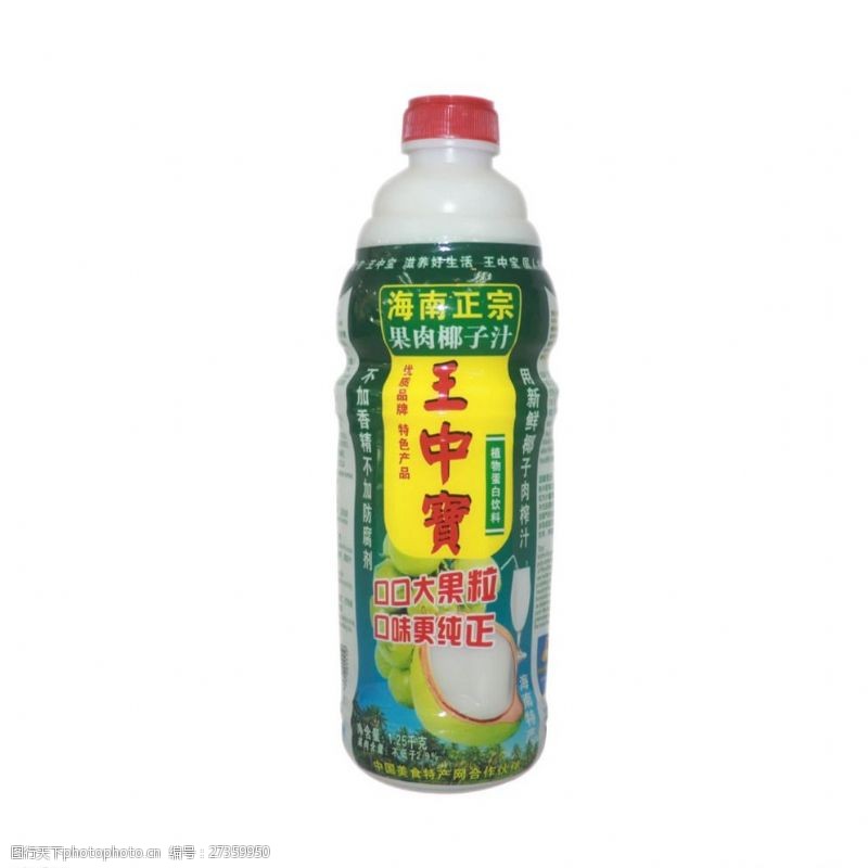 正宗椰子汁王中宝果肉椰子汁1.25L海南图片