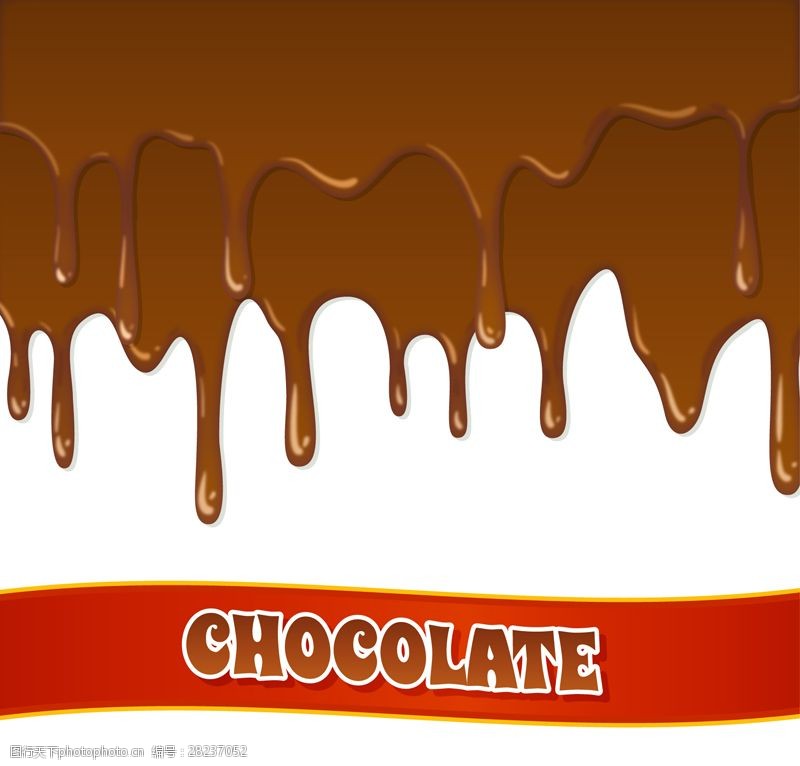 巧克力液体液态巧克力酱矢量素材