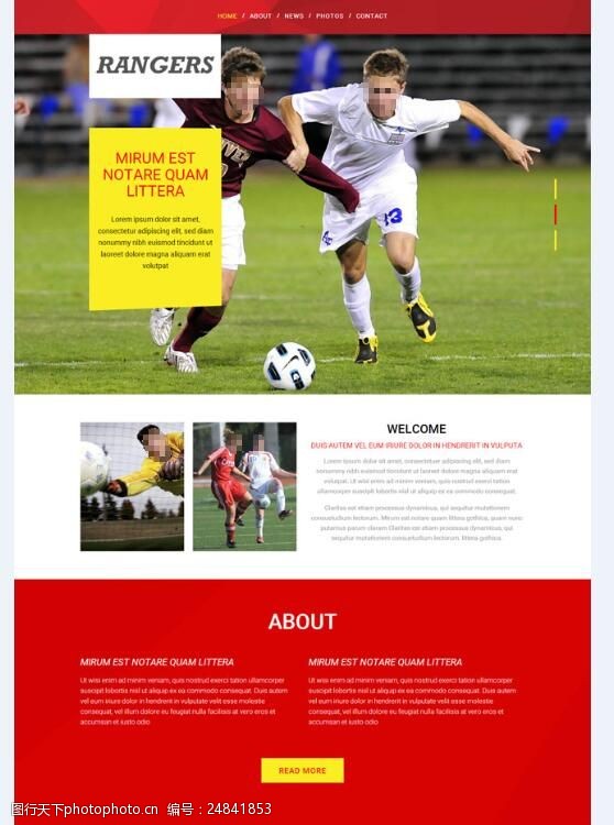 竞技体育模板下载体育竞技足球网站模板