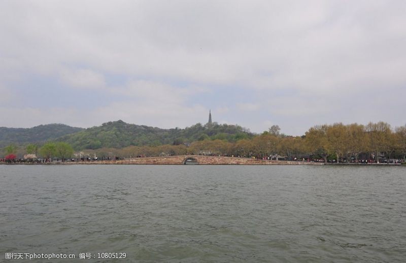 杭州西湖名胜断桥图片