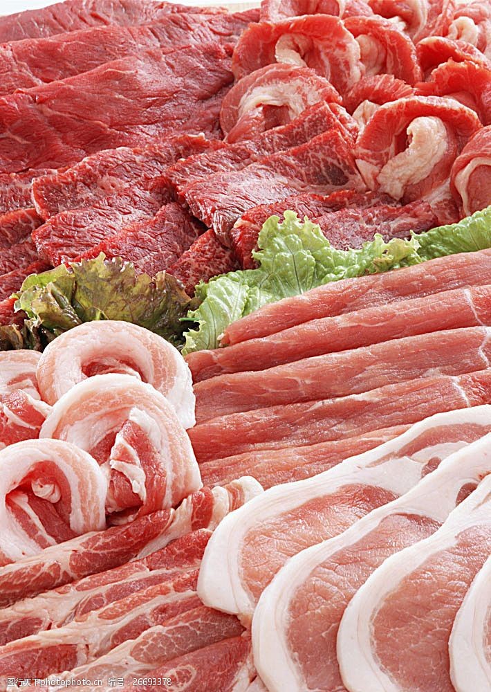 生牛肉各种肉类素材
