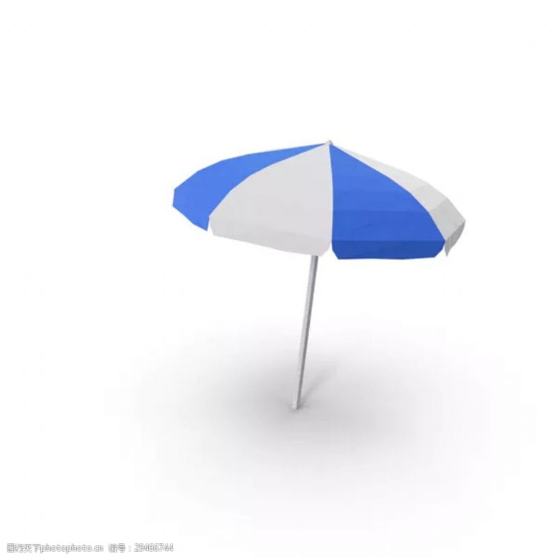 其他类别蓝白色太阳伞设计图
