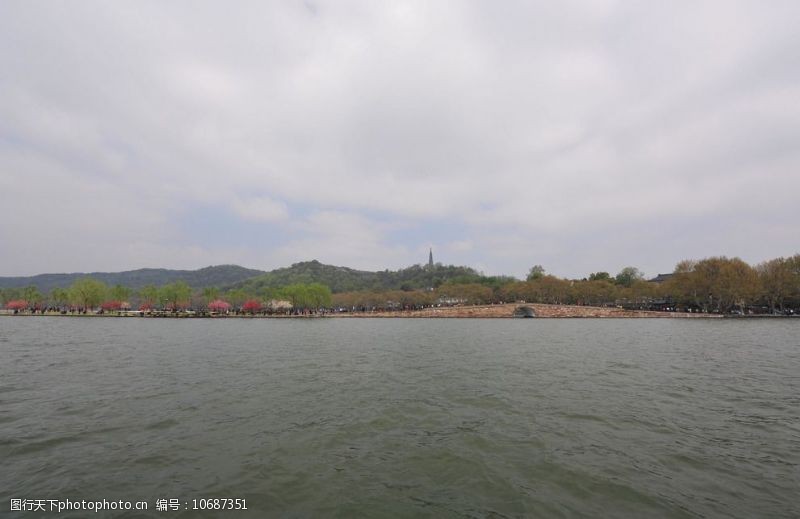杭州西湖名胜西湖断桥图片