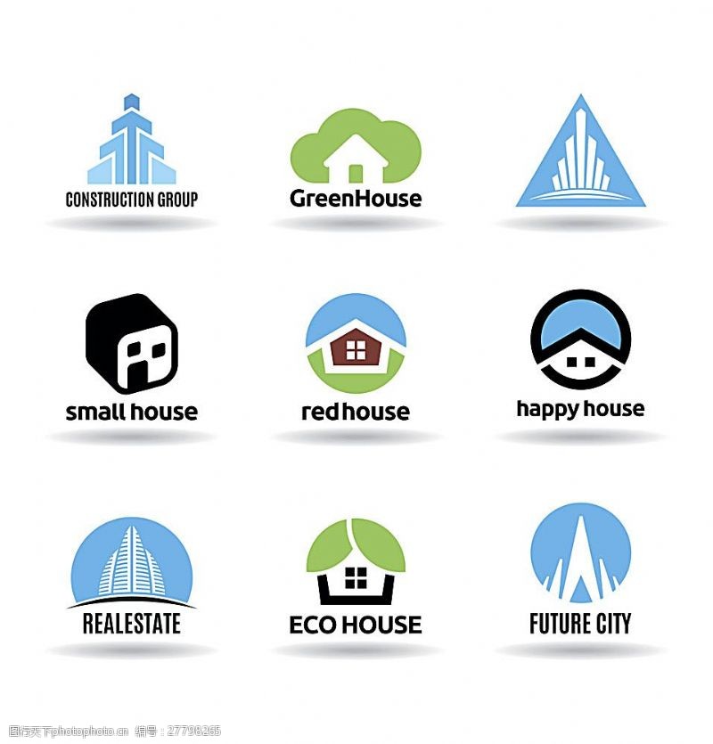 建筑公司建筑装饰公司logo设计