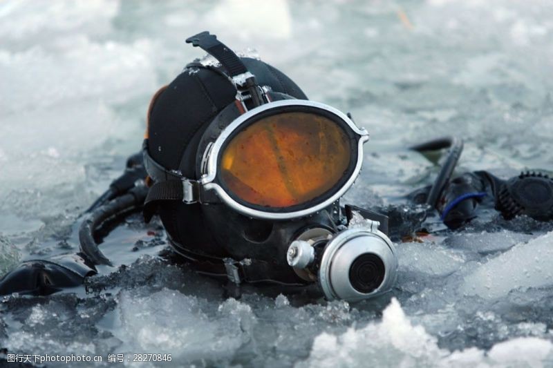 潜水运动潜水镜摄影