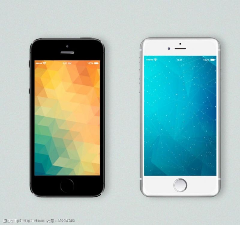 iphone5s精美手机设计矢量图图片