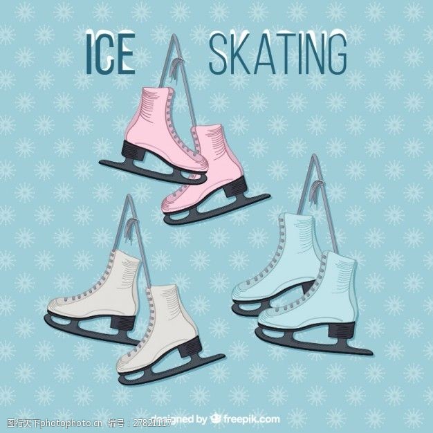 滑冰鞋滑冰集