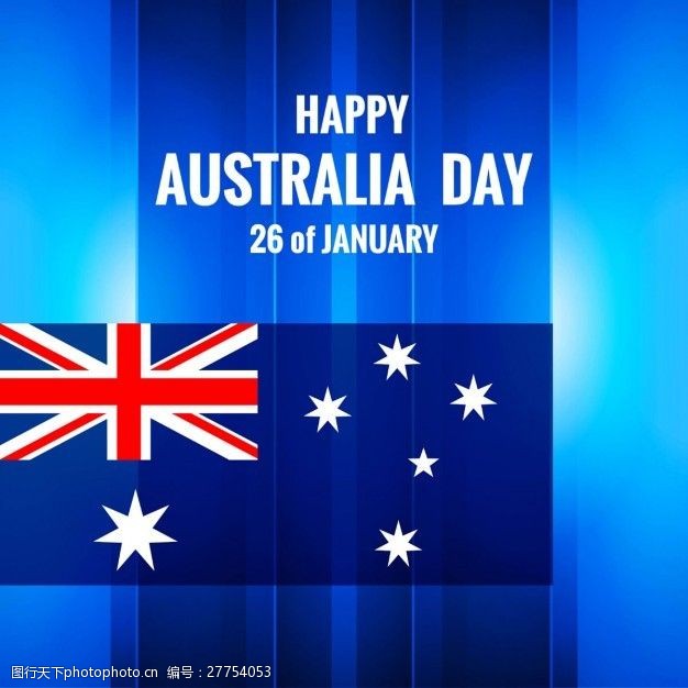 澳大利亚国旗美丽澳大利亚日背景