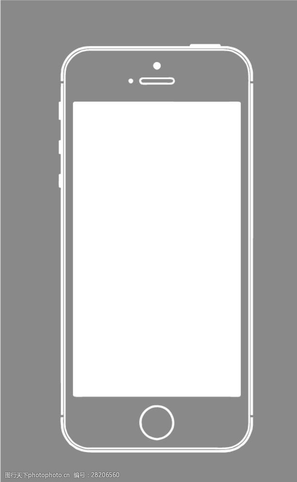 iphone5s线框图片