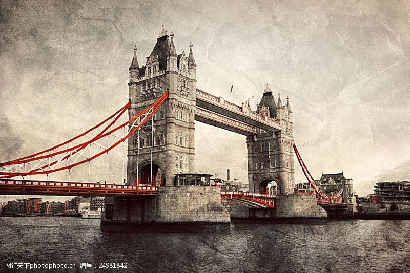 伦敦旅游景点伦敦塔桥风景