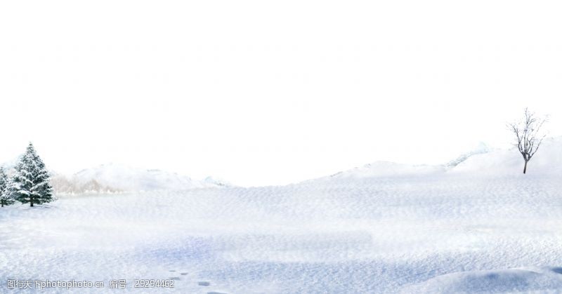 抠图专用冬季下雪雪景透明素材