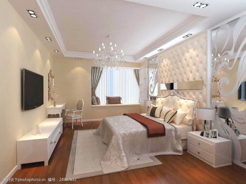 家具模型欧式卧室模型