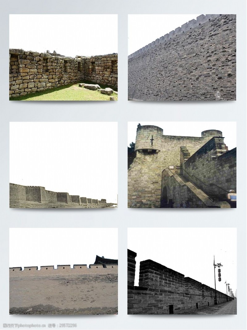 古代中国特色历史悠久城墙建筑