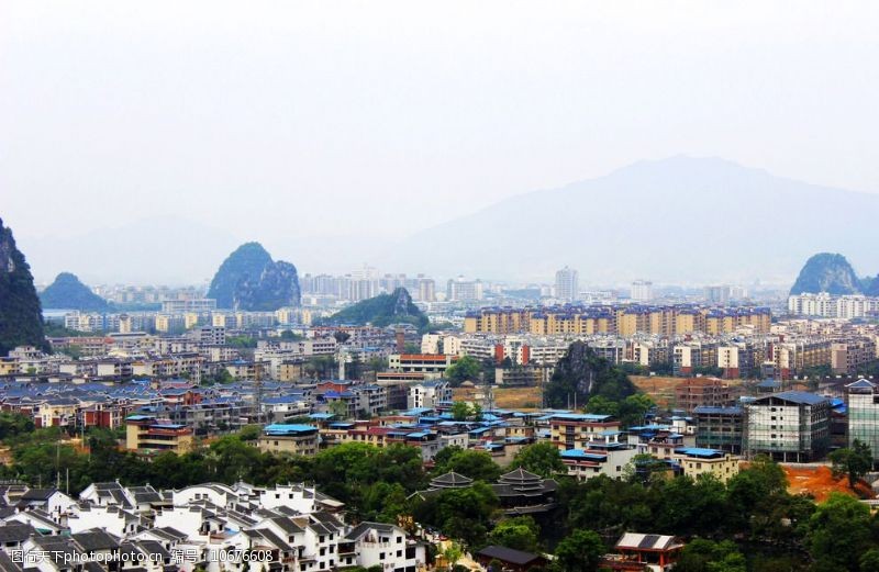 俯瞰桂林市区图片免费下载 俯瞰桂林市区素材 俯瞰桂林市区模板 图行天下素材网