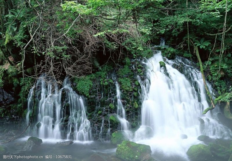 瀑布摄影风景图片