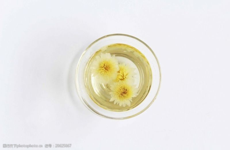 透明茶壶菊花茶白菊贡品色泽金黄