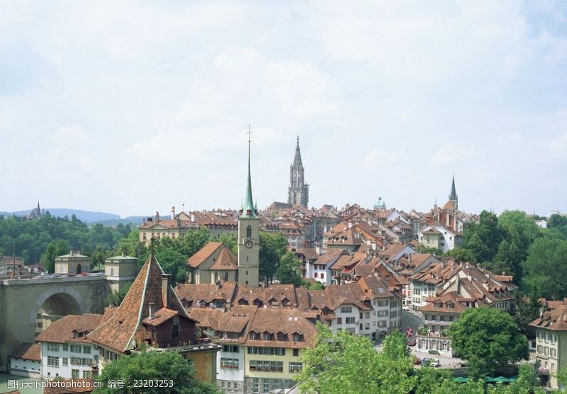 瑞士风光瑞士建筑风景